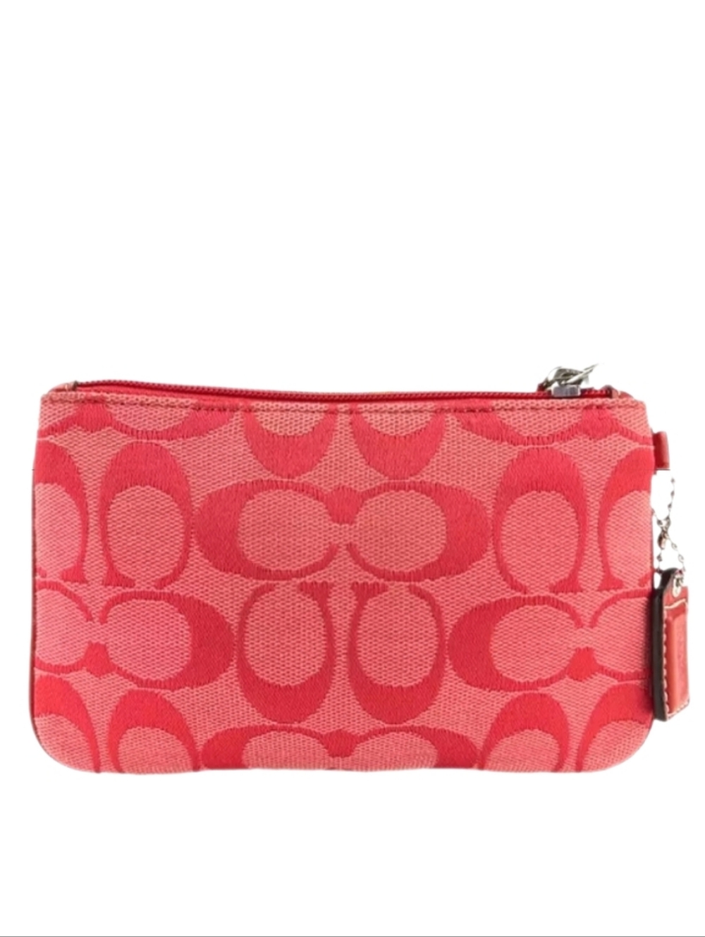 🍒 NWT Coach Cherry Red Signature Skinny Wristlet Vintage Y2K ULTRA RARE HTF